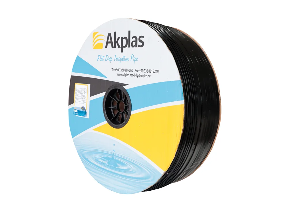 Akplas Enerji-Yassı Damlama Borusu-Çap 25-1-6L-h-13Mil-30cm 1000 MT