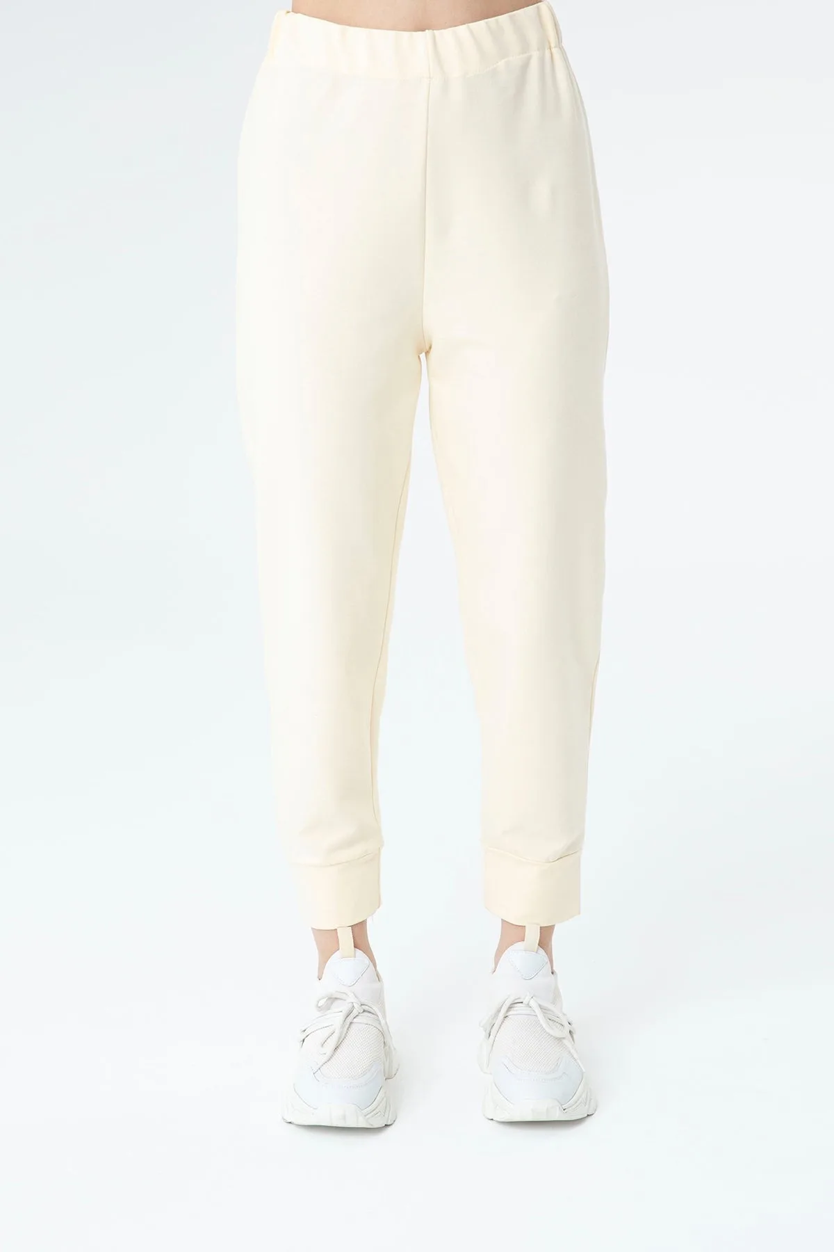 Kadın Ribana Detaylı Eşofman Altı - 30189PNT - LIGHT BLUE – Açık mavi, S-XL