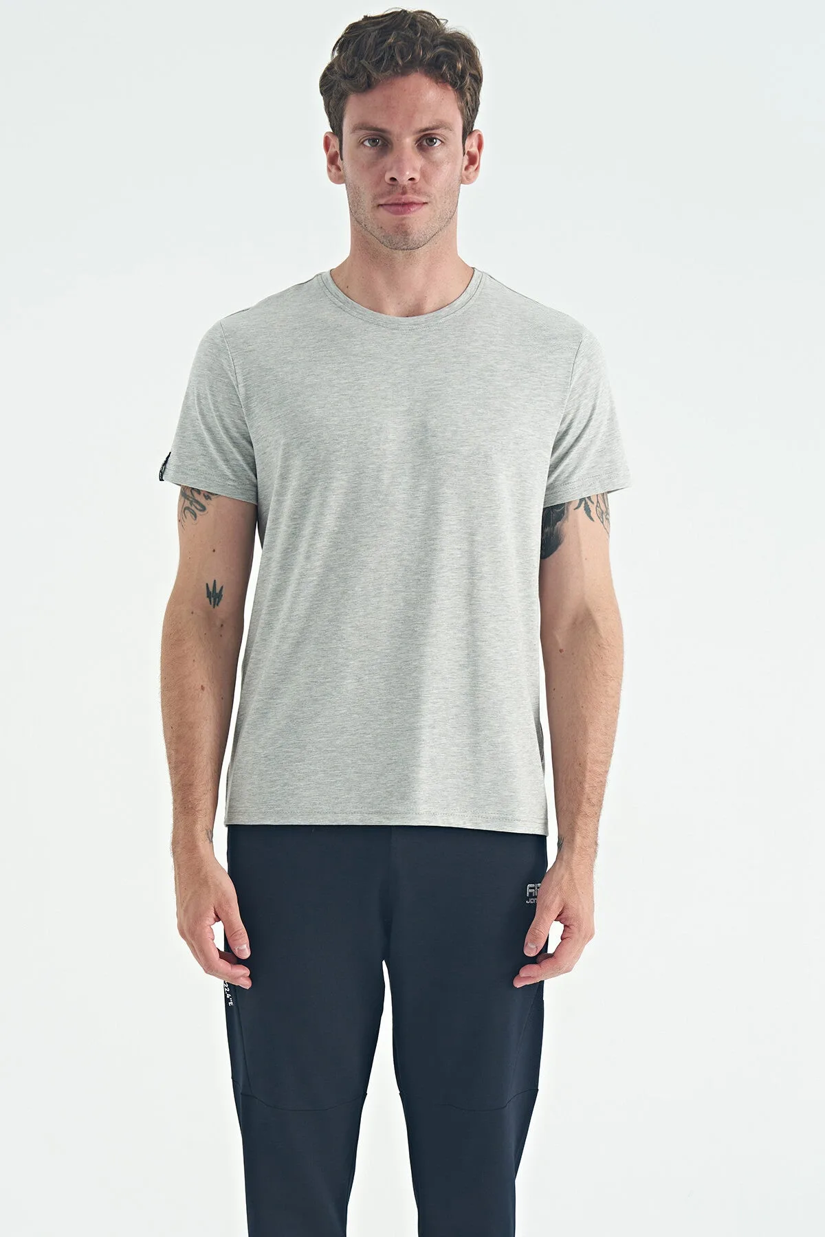 Calvin Gri Melanj Basic Erkek T-Shirt - 88245 - G1 melanj – G1 Melanj, S