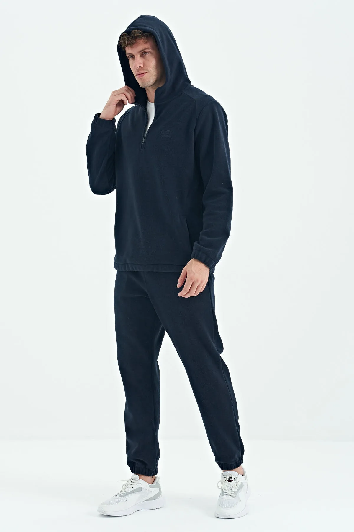 Hektor Lacivert Kapüşonlu Polar Erkek Eşofman Takım - 85227 - Laci/laci – Laci, S