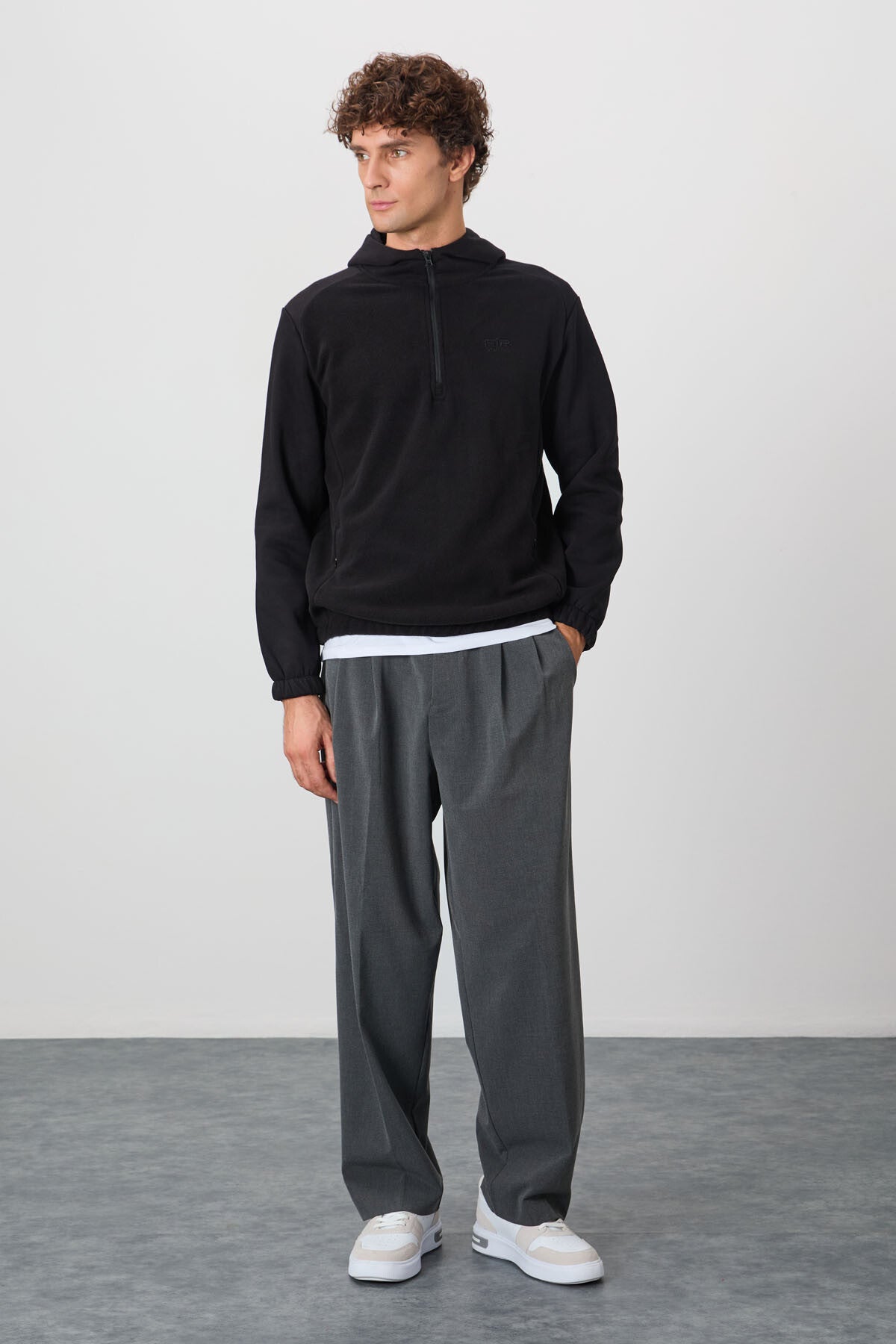 Ruby Siyah Standart Kalıp Polar Erkek Sweatshirt - 88300 - Siyah – Siyah, S