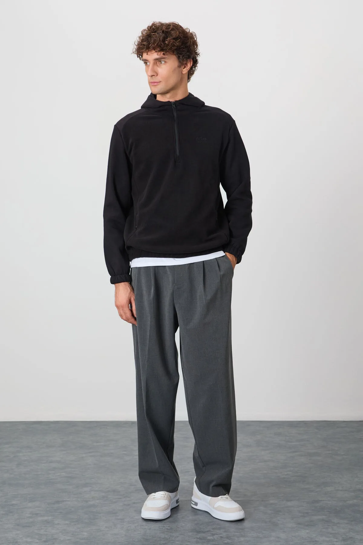 Ruby Siyah Standart Kalıp Polar Erkek Sweatshirt - 88300 - Siyah – Siyah, S