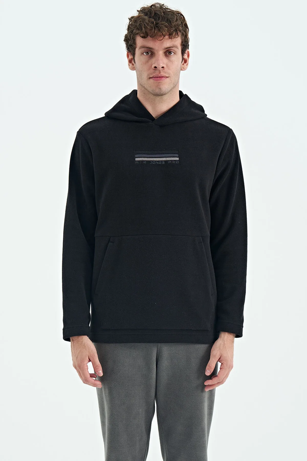 Hern Siyah Erkek Polar Sweatshirt - 88301 - Siyah – Siyah, S