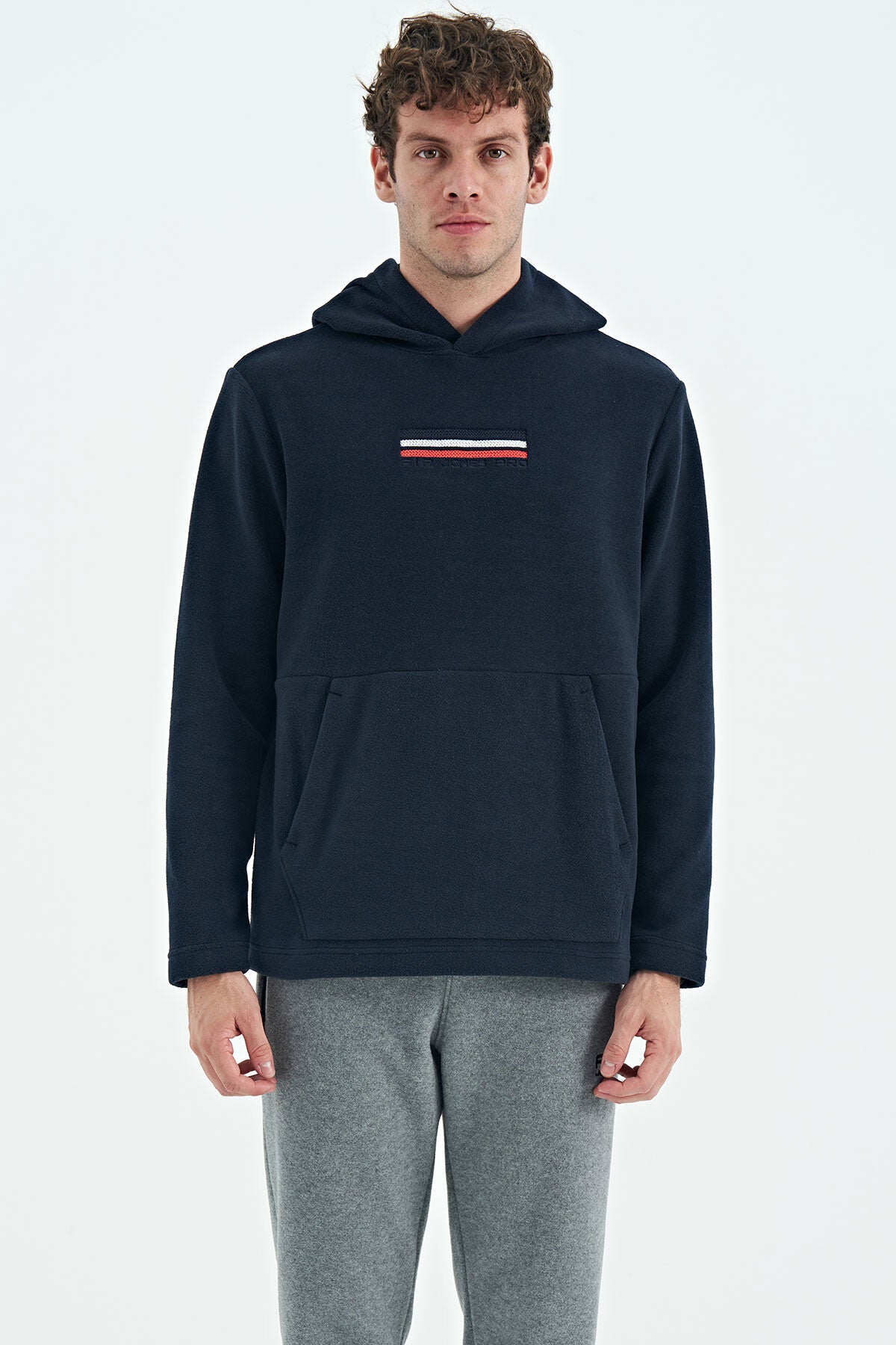 Hern Lacivert Erkek Polar Sweatshirt - 88301 - Lacivert