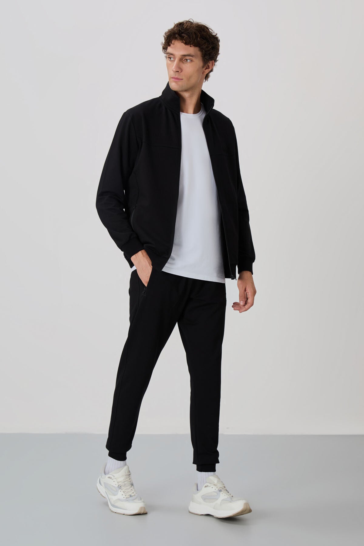 Anton Siyah Jogger Eşofman Takım - 85178 - Siyah/siyah