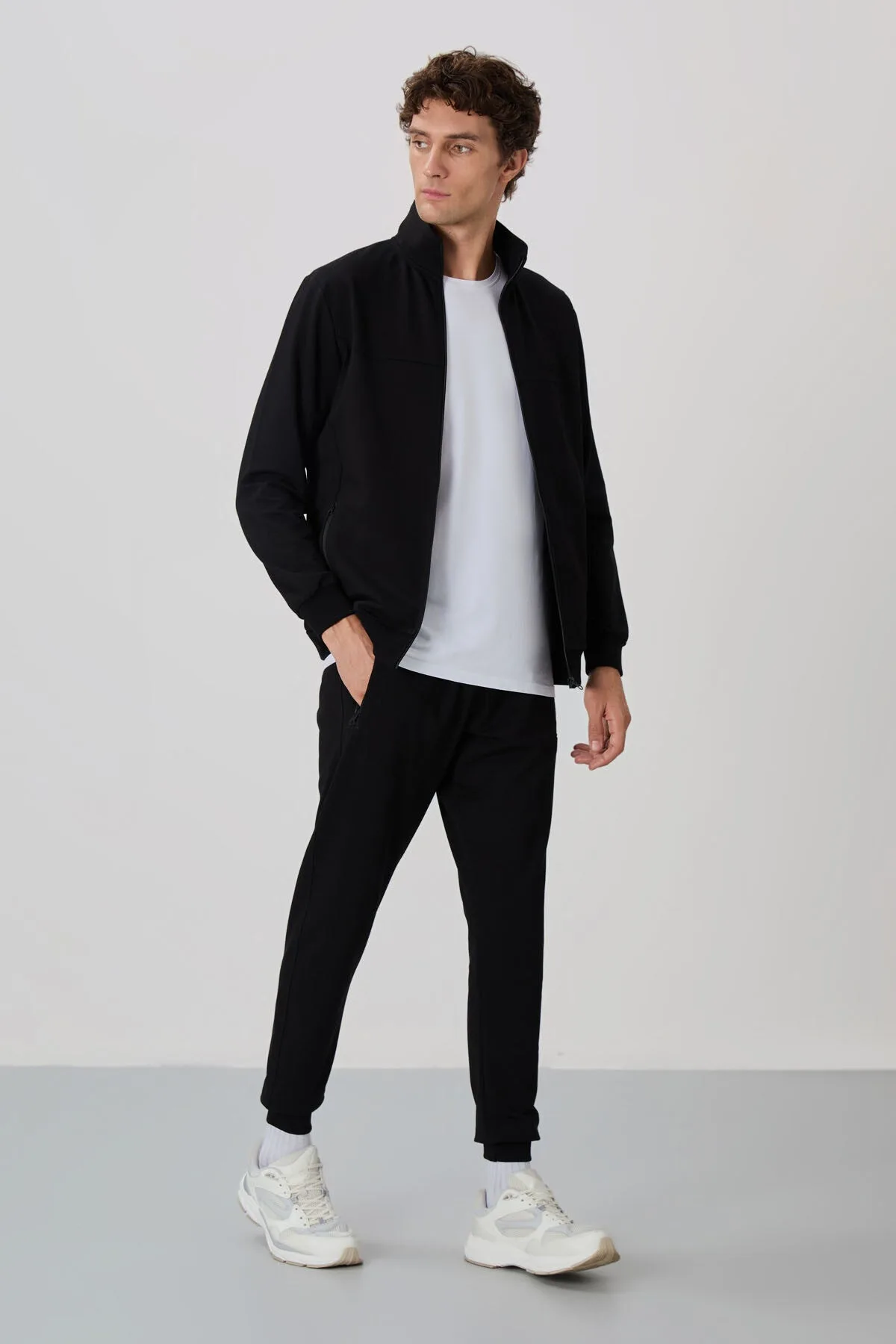 Anton Siyah Jogger Eşofman Takım - 85178 - Siyah/siyah – Siyah, S