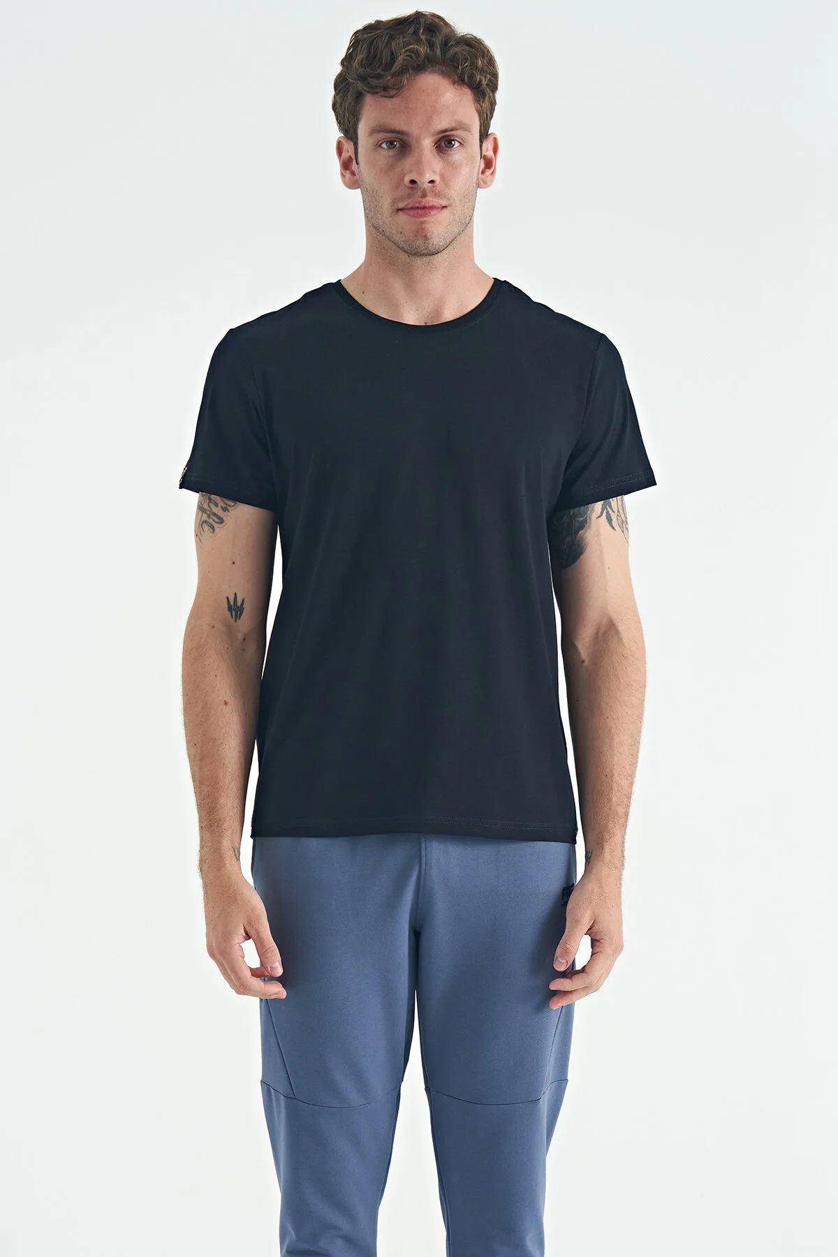 Calvin Lacivert Basic Erkek T-Shirt - 88245 - Lacivert – Lacivert, S
