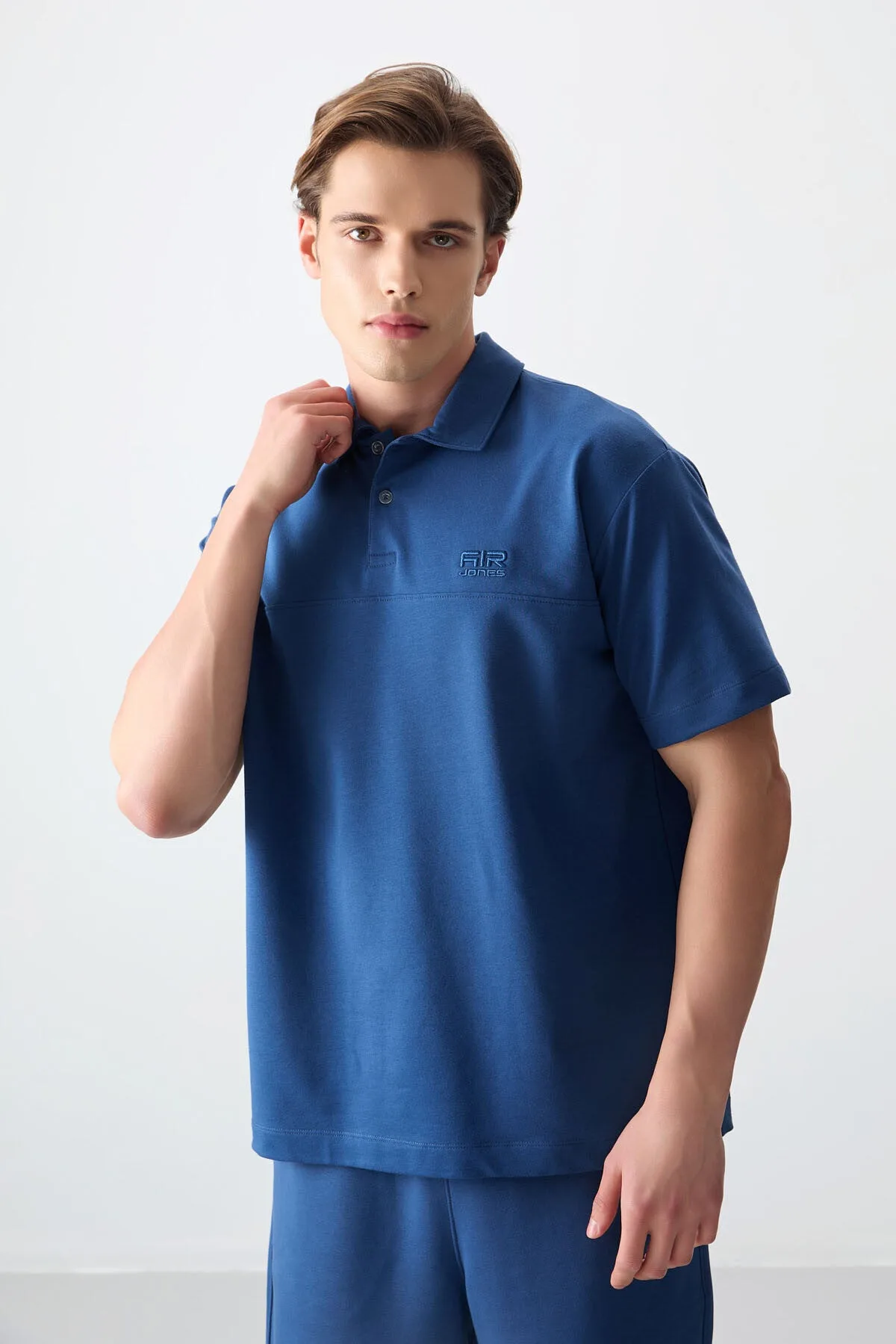 Parlament Pamuklu Kalın Yumuşak Dokulu Polo Yaka Oversize Fit Basic Erkek T- Shirt - 88382 - Parlament – Parlament, S