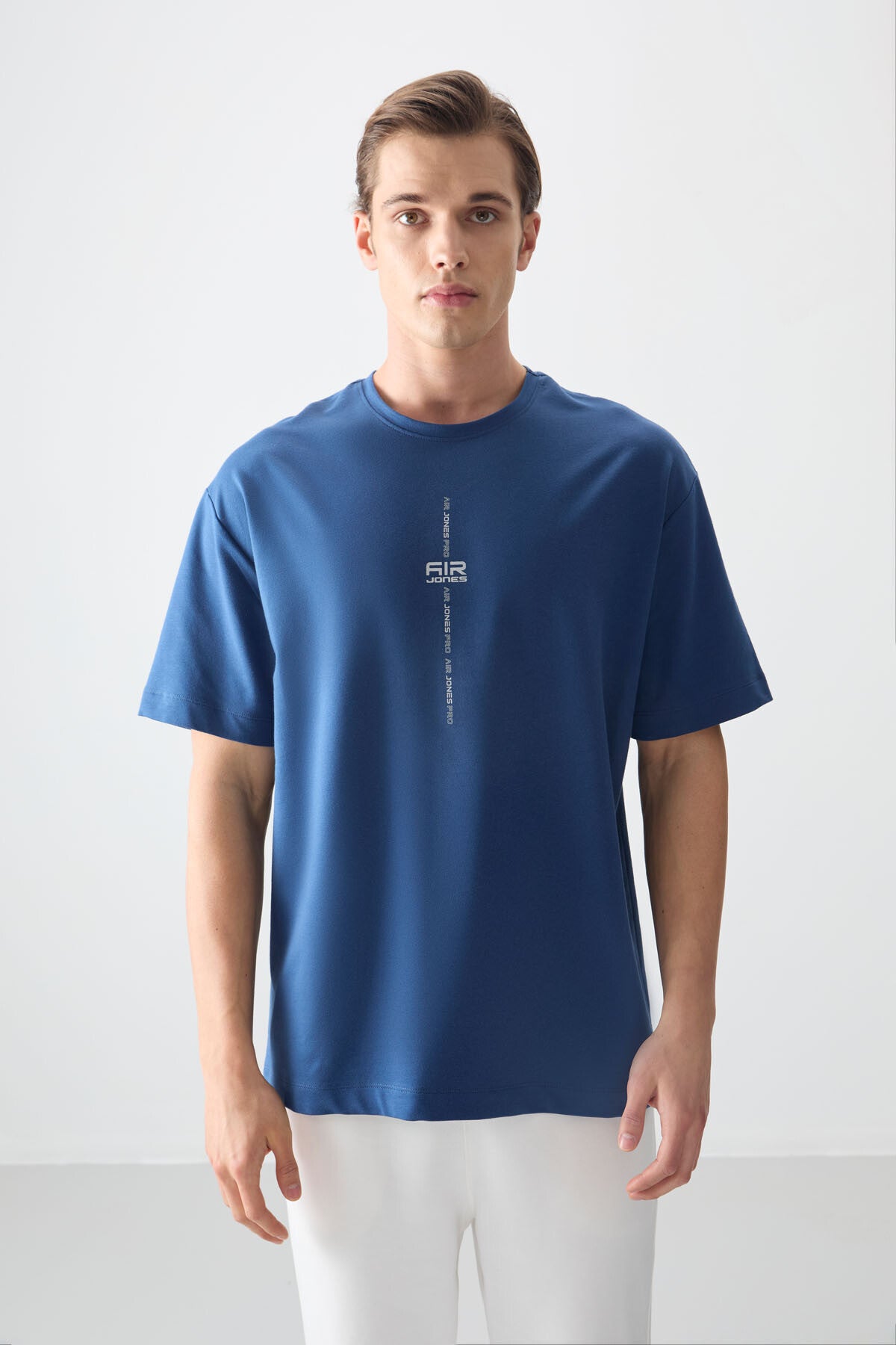 Parlament Pamuklu Kalın Yumuşak Dokulu Oversize Fit Baskılı Erkek T-Shirt - 88373 - Parlament
