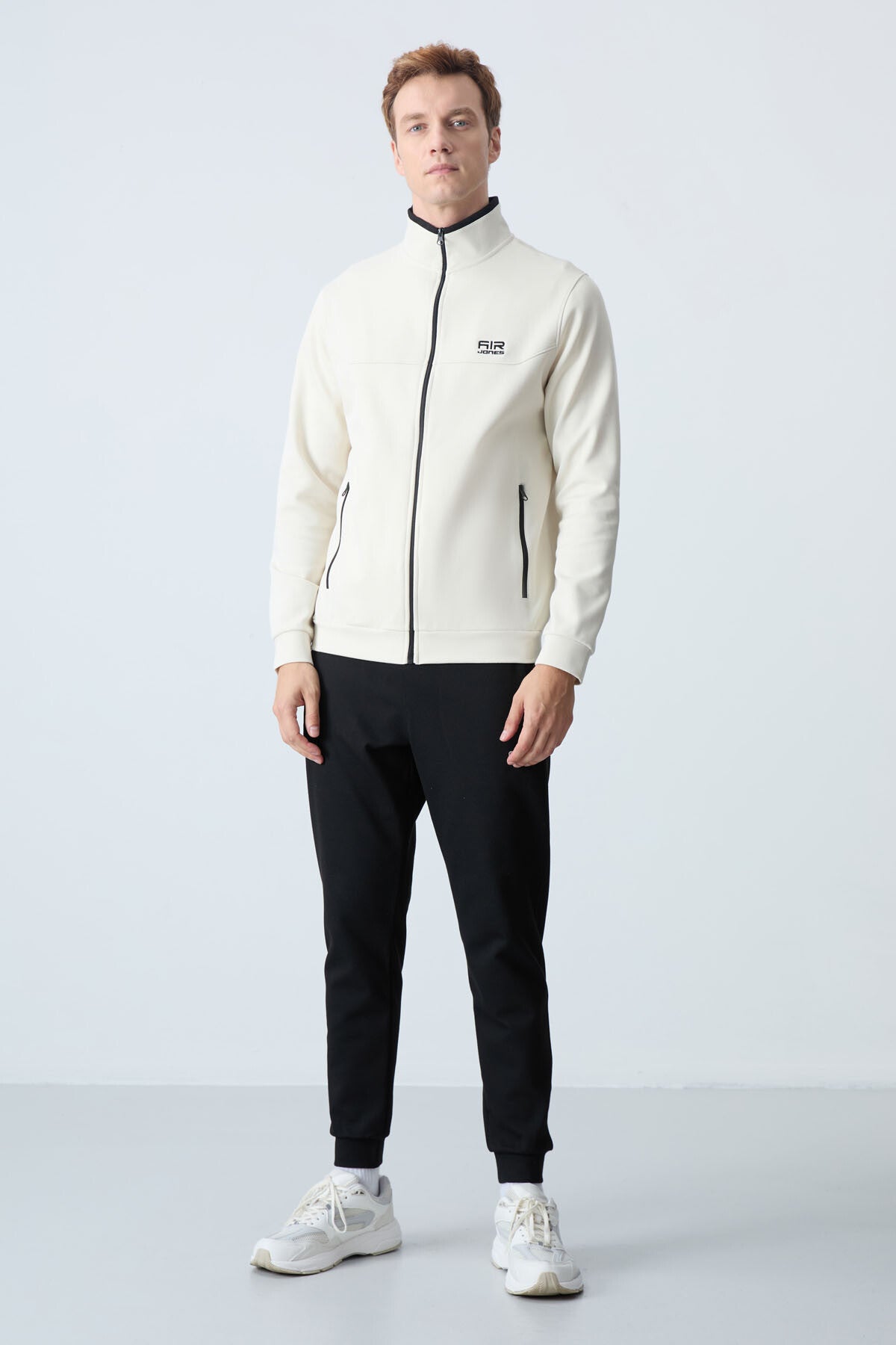 Hugo Bej - Siyah Jogger Erkek Eşofman Takım - 85198 - Bej/siyah