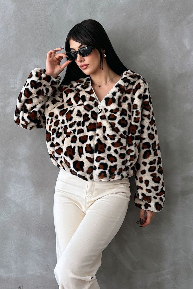 Bskılı Pejuş Toptan Mont - AÇIK TAŞ LEOPAR