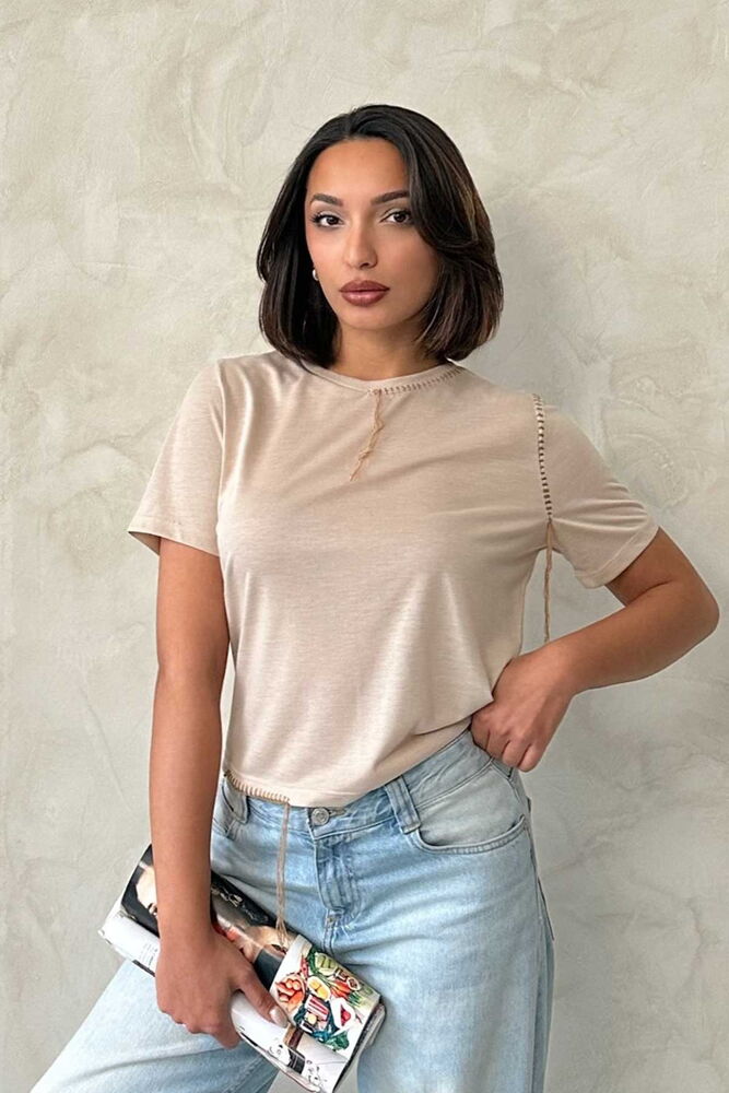 Topshow Taş Çoban Dikişli Toptan Tişört - TAŞ – Taş, S