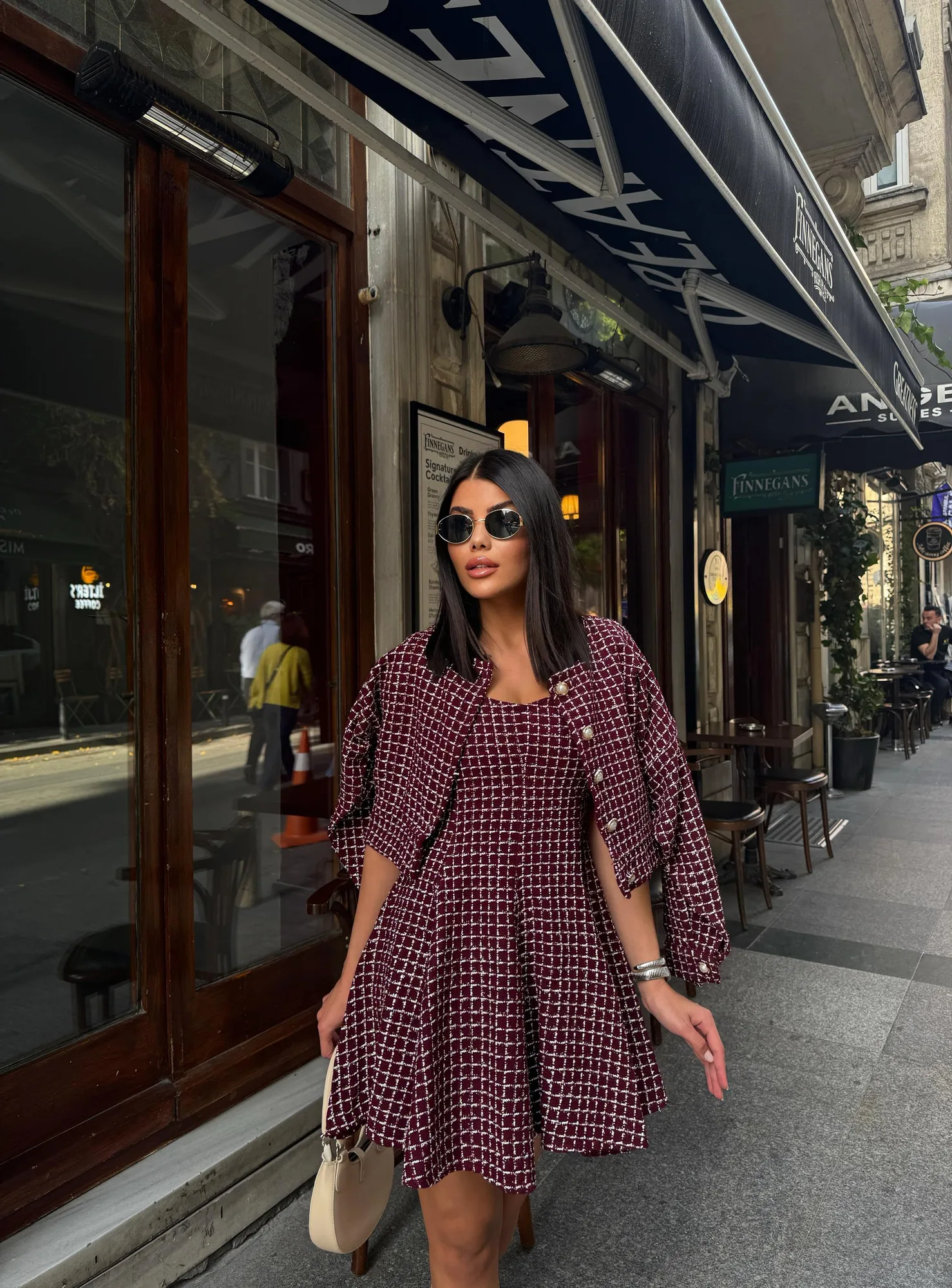 3078 CHANEL TAKIM ELBİSE - ECRU - EKRU – Ekru, S