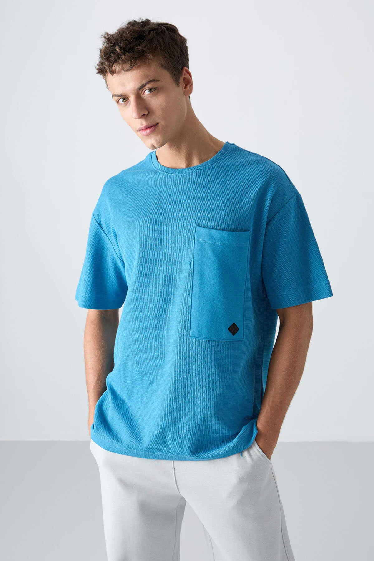 Tommylife Toptan O Yaka Oversize Basic Erkek T-Shirt 88341 Siyah - SİYAH – Siyah, S