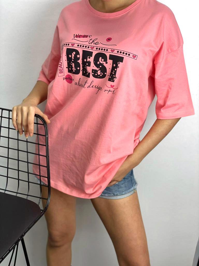 Best T-Shirt - Pembe – Pembe, S-M
