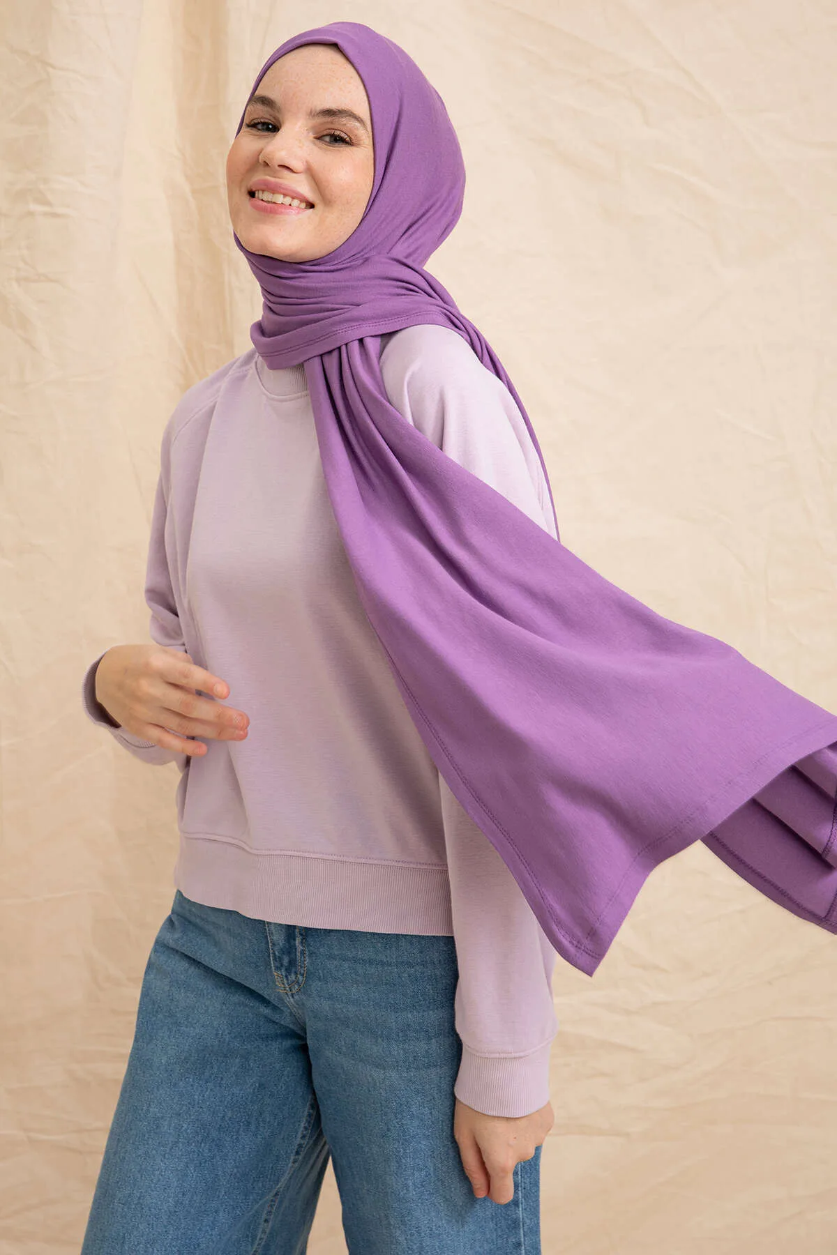 Penye Şal - Lavanta - Lavanta