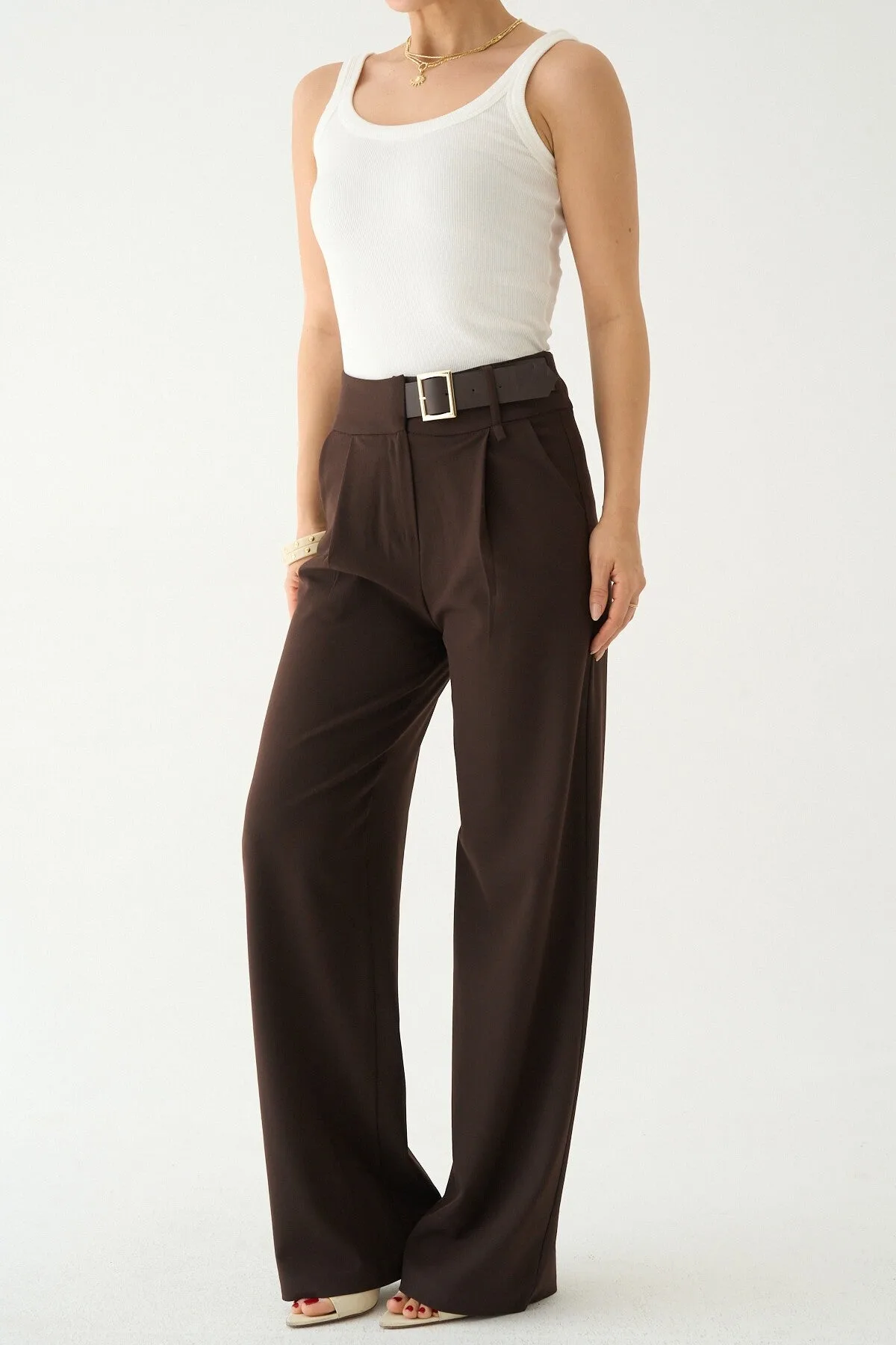 KAHVE PANTOLON – S