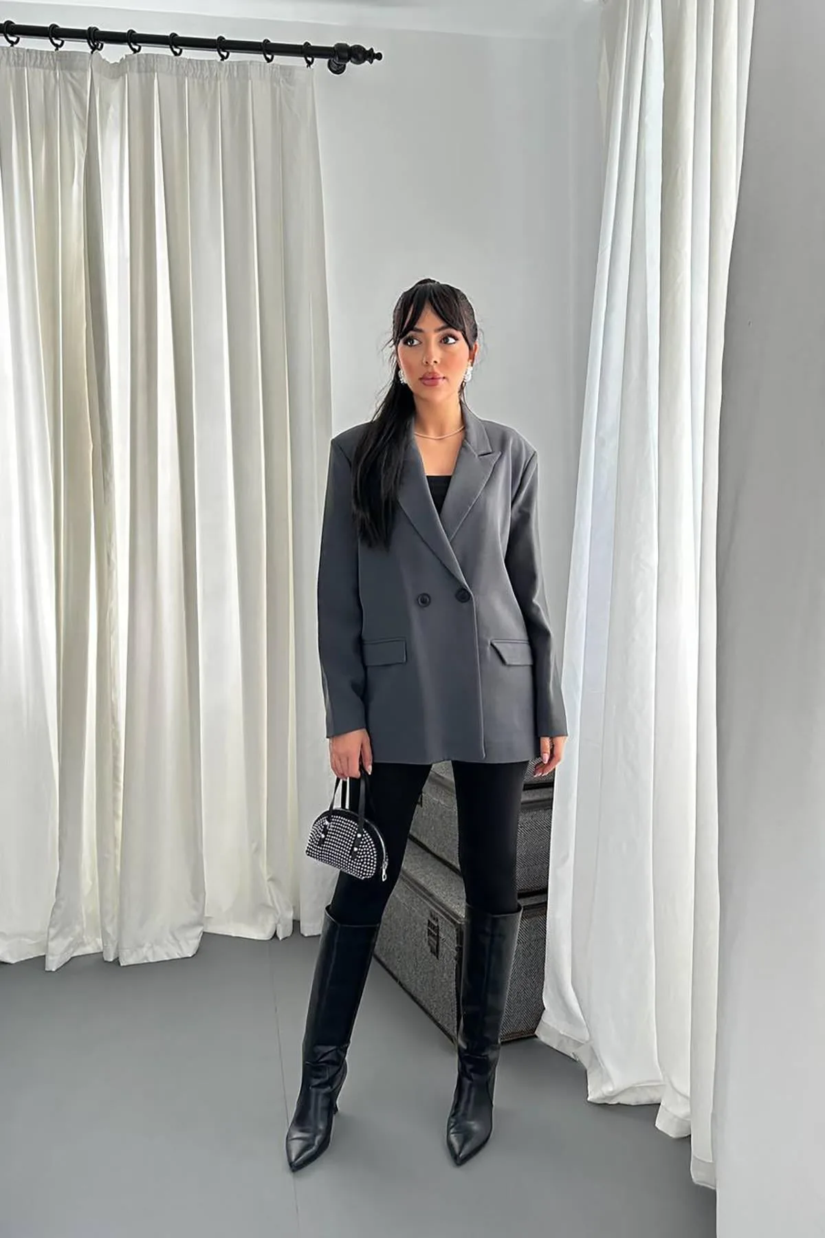 Füme Blazer Ceket - Füme – Füme, L