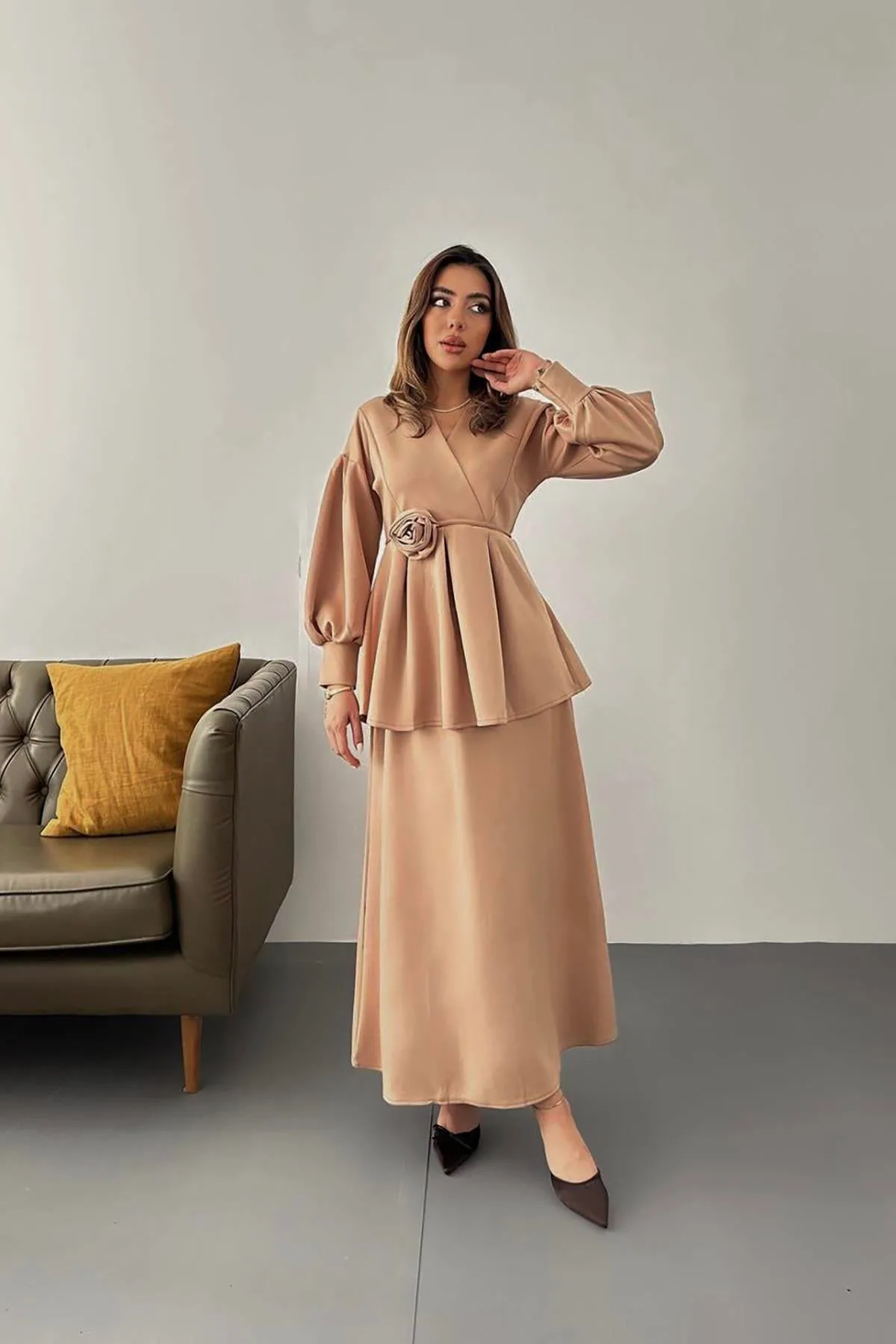Camel Gül Detaylı Takım - Camel – Camel, L