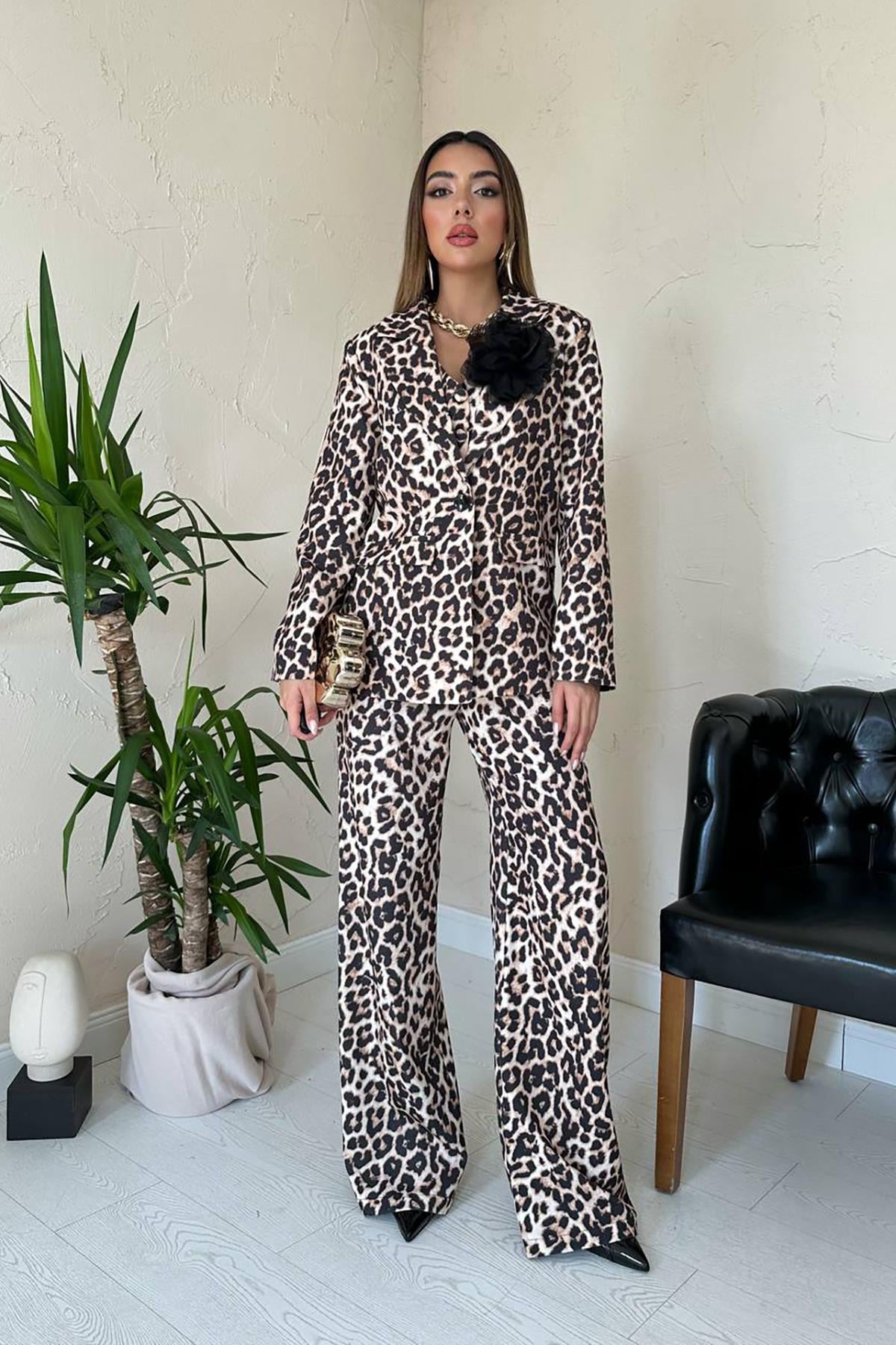 Leopar Leopar Desenli 3Lü Takım - Leopar