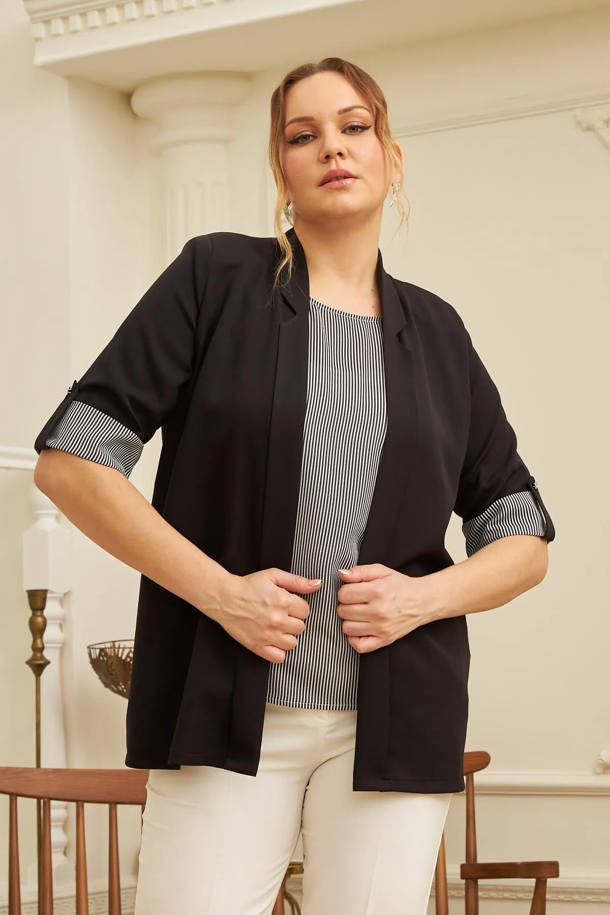 Atlet Ceket Siyah İkili Takım – 44