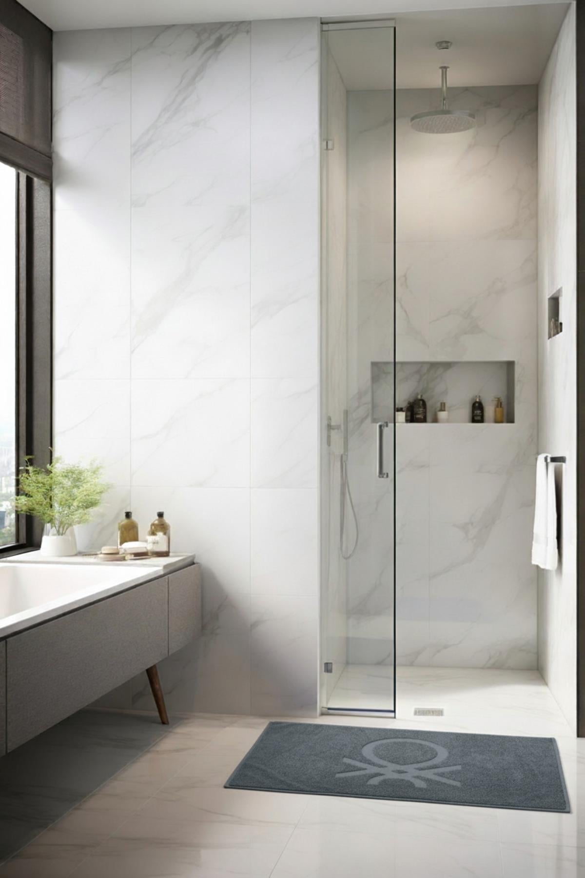 Be-0185 Gy %100 Pamuk Gri 50X80 Cm Banyo Paspas Havlu - GRİ