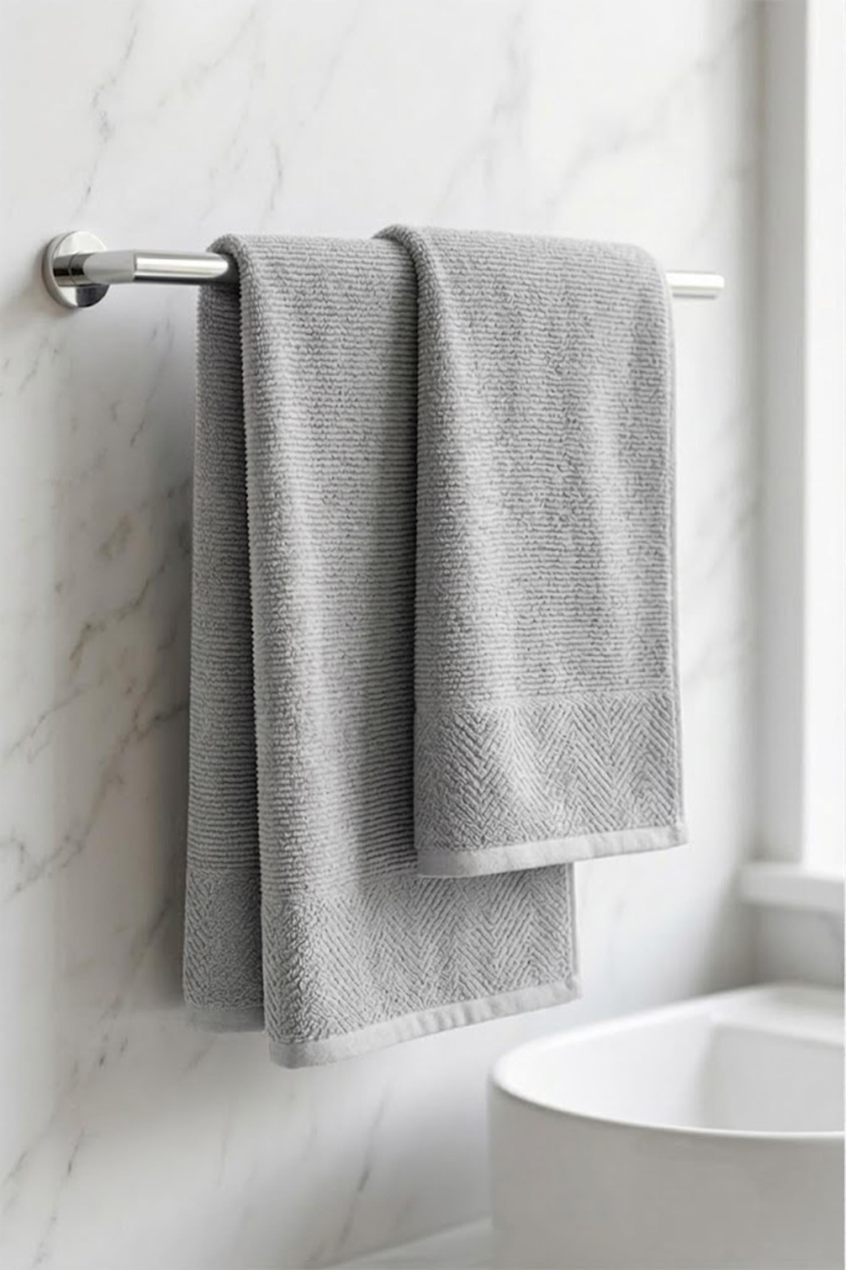 Be-0829-Gy %100 Pamuk Gri 70X140 Cm Banyo Havlusu - GRİ