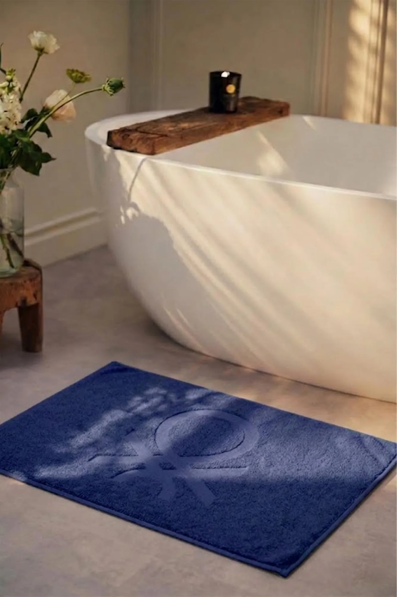 Be-2123-Nvy %100 Pamuk Lacivert 50X80 Cm Banyo Paspas Havlu - LACİVERT