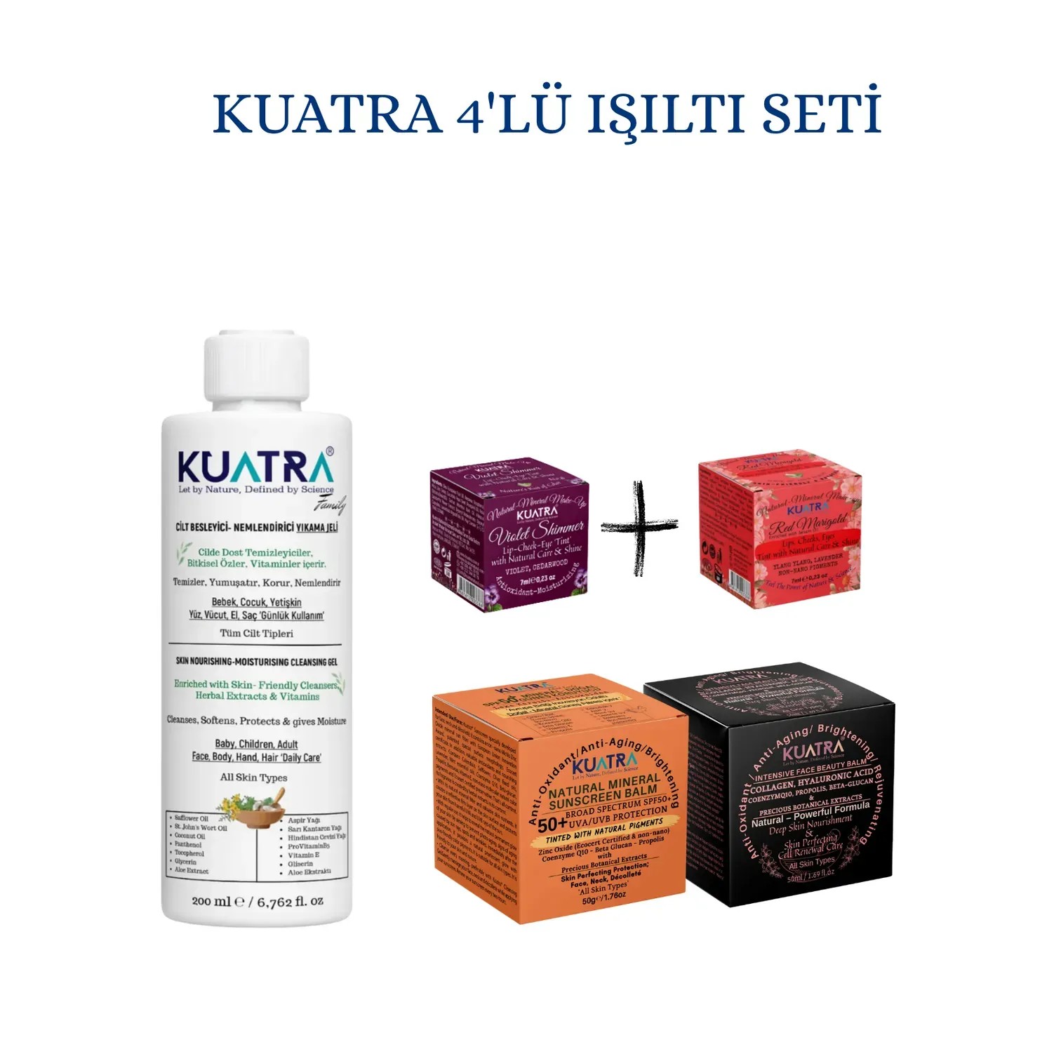 Kuatra Dörtlü Işıltı Seti