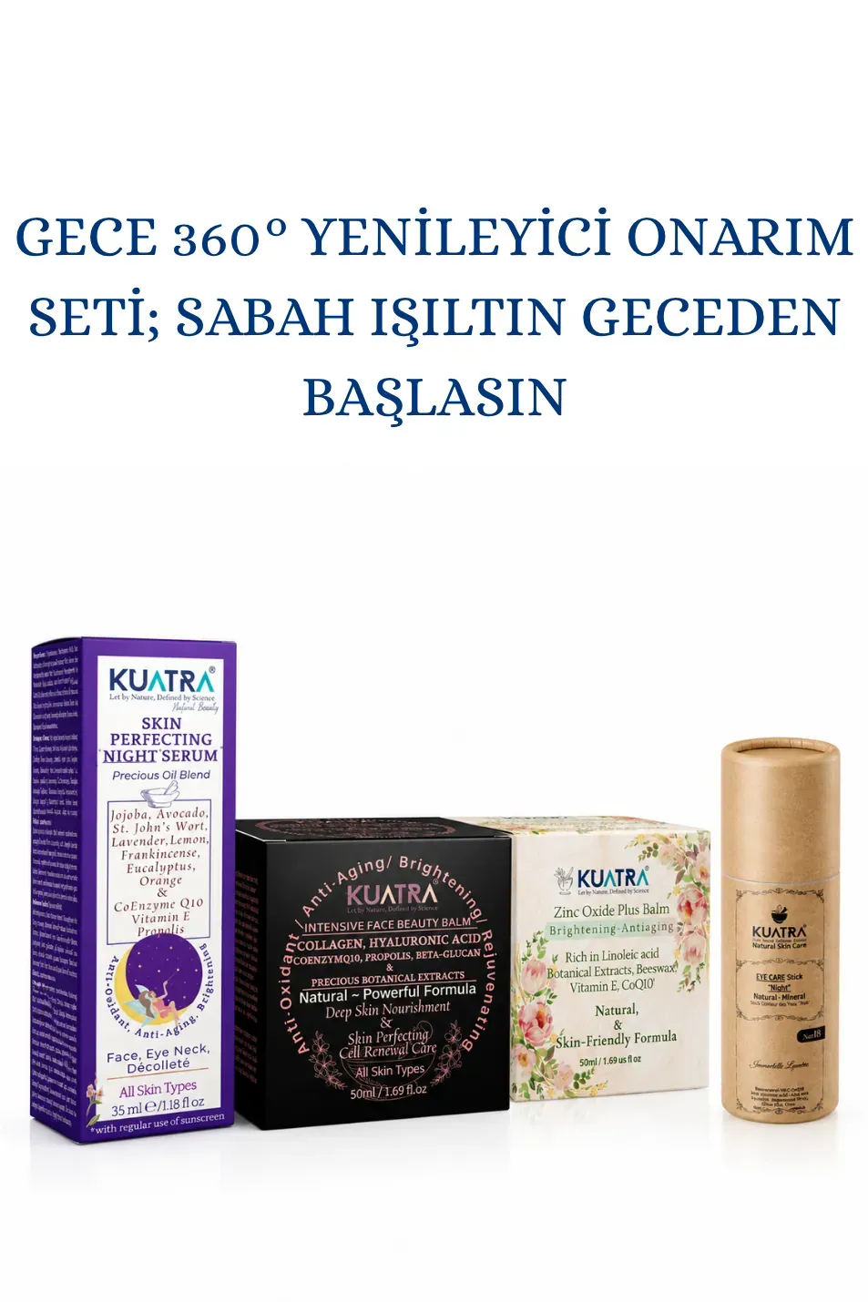 Gece 360° Yenileyici Onarım Seti; Sabah Işıltın Geceden Başlasın
