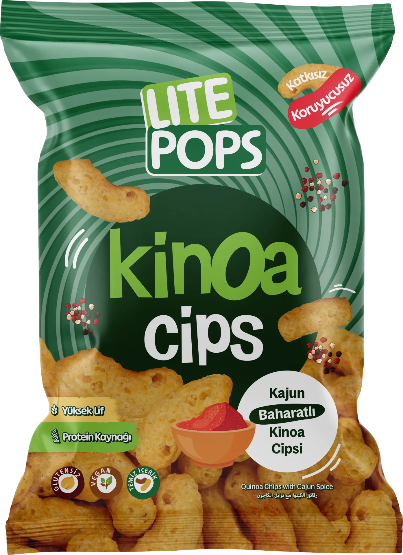 LITE POPS CAJUN SPICY - (VEGAN - GLUTEN FREE) 55 GR