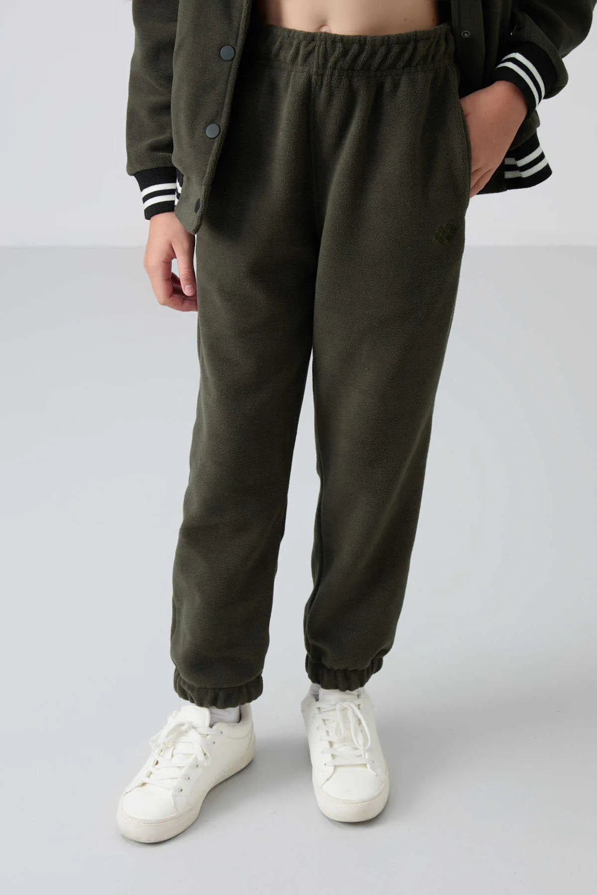 Tommylife Toptan 7-15 Yaş Jogger Standart Kalıp Kız Çocuk Eşofman Alt 75155 Haki - HAKİ – Haki, 7-8