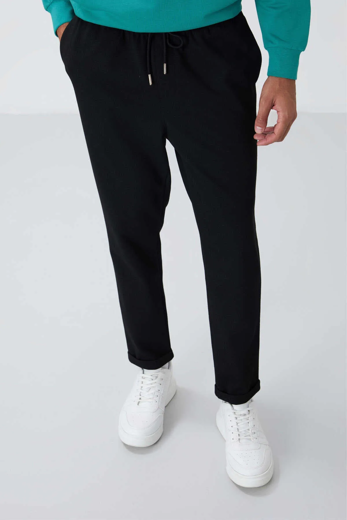 Tommylife Toptan Standart Kalıp Erkek Eşofman Altı 82154 Siyah - Siyah – Siyah, S
