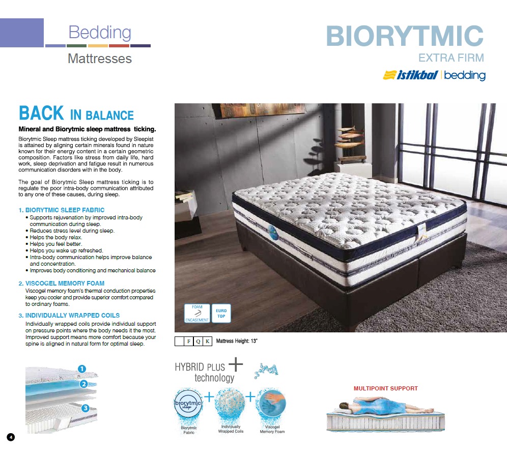BIORYTMIC EUROTOP YATAK – King size